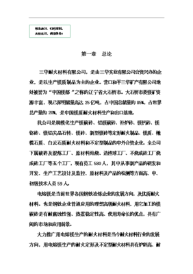 電熔鎂生產線項目可行性立項申報材料(V3.1)